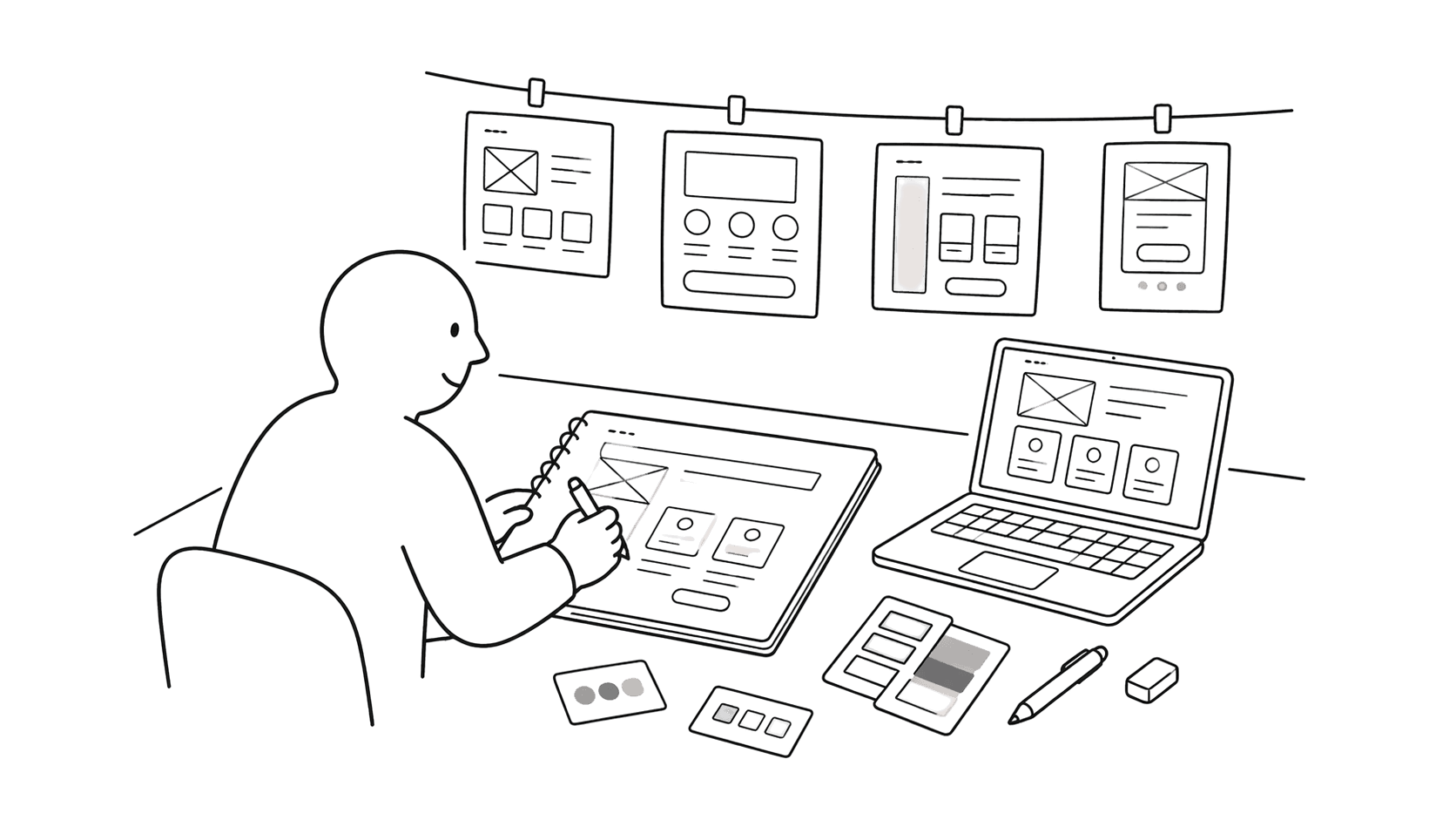 デザインサンプルを表すイラスト
