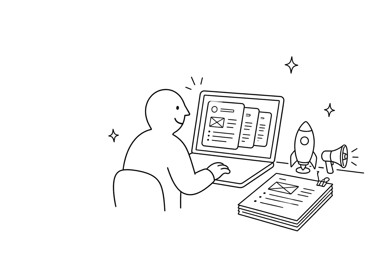 お知らせを表すイラスト